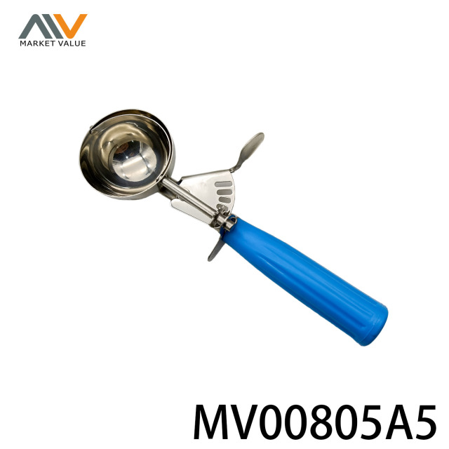 60mm 304 SS Ice Cream Scoop Blue PP Handle CB