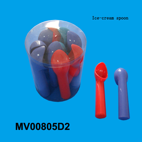 PLASTIC ICE-CREAM SPOON 12PCS PVC TUBE