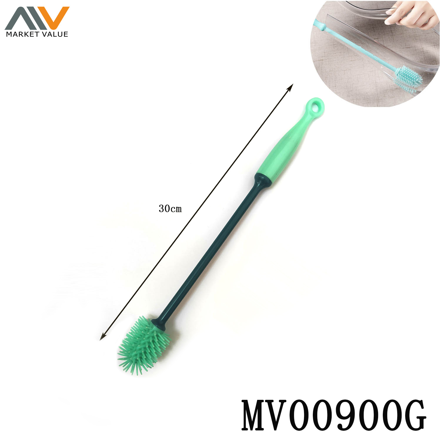 Silica Gel cleaning Brush with PP with TPR Handle TC