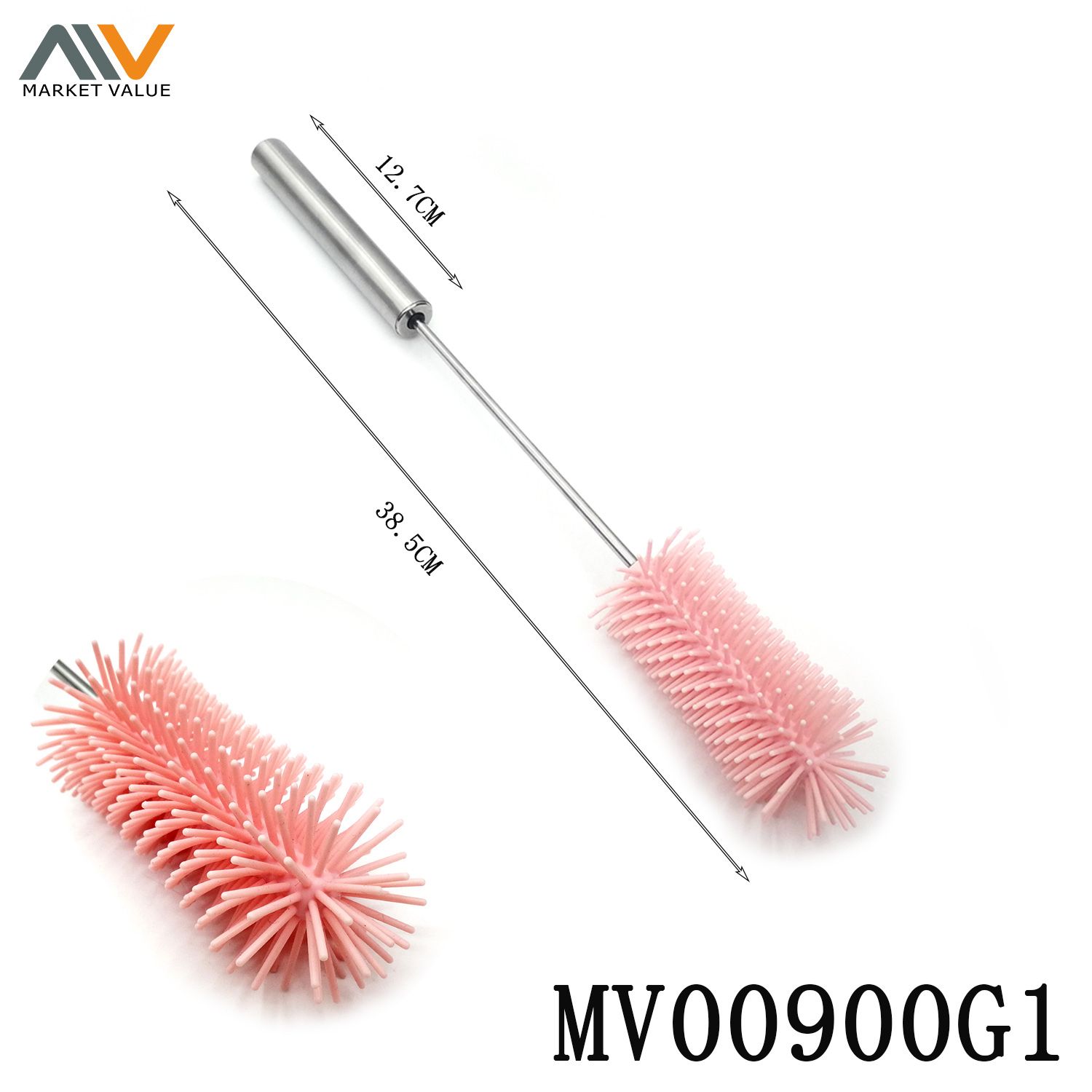 TURNING Silica Gel cleaning Brush with SS Handle TC