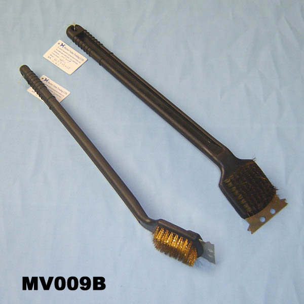 18in BBQ BRUSH PLASTIC Handle COPPER TAIL TAG
