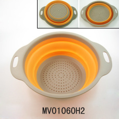 29.5CM PP with TPR FOLDABLE FRUIT BASKET in WHITE BOX