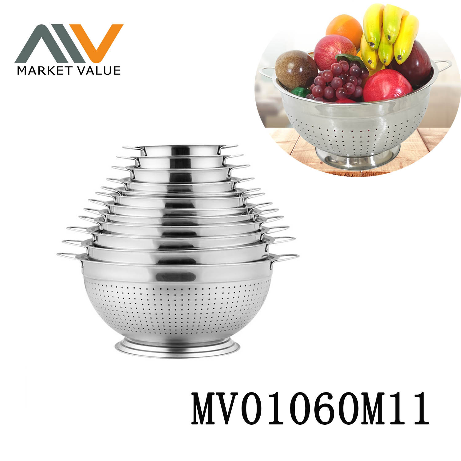 38cm Fruit Basket In Polybag