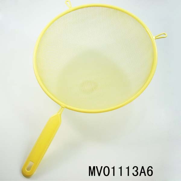 26CM STRAINER with PLASTIC Handle TAG CARD style 2