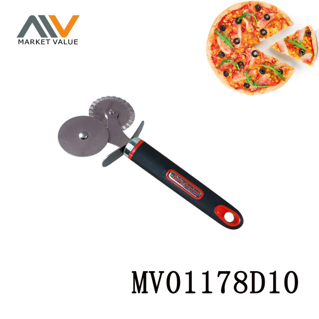 Pizza Cutter with 2 Wheel TC
