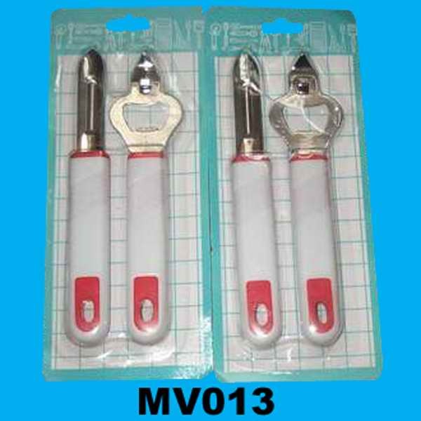 OPENER and PEELER with WHITE Handle