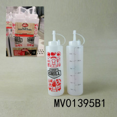 PLASTIC FOOD PREP SQUEEZE BOTTLE 6SET DISPLAY BOX