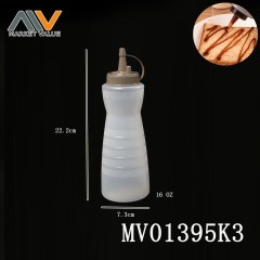 16 oz.Plastic Crowded Jam Bottle