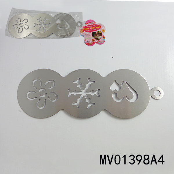 SS CAKE FONDANTCOFFEE DECOTATE MOULD 410 TC