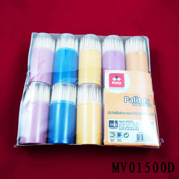 10PCS TOOTHPICK SET 100PCS EACH CASE BOX with POLY BAG