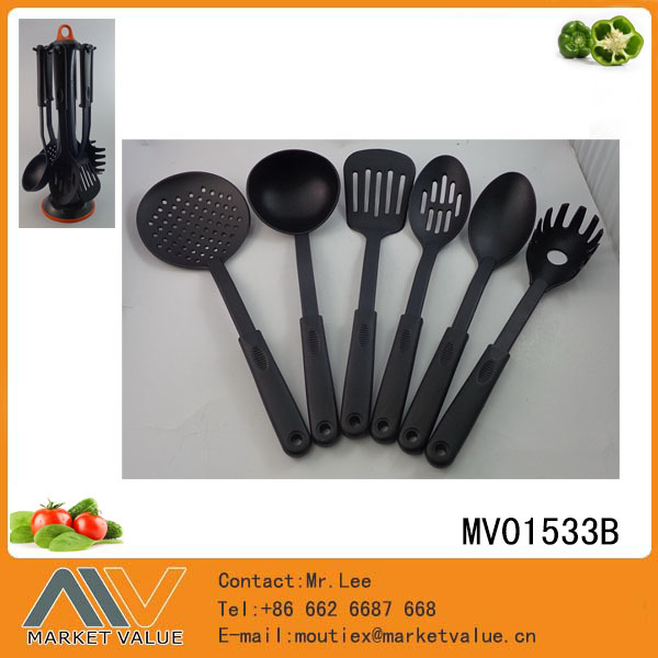 6PCS NYLON KITCHEN TOOLS with PP Handle in CB