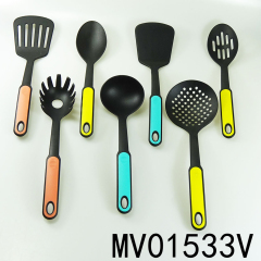 SETS OF 7PCS NYLON KITCHEN TOOLS TPR SOFT GRIP
