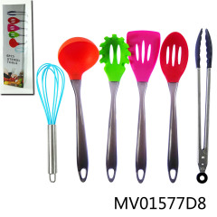 6 PCS UTENSIL TOOLS silicone with PS Handle CB