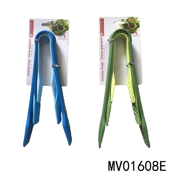 3PCS PP FOOD TONG TC style 2