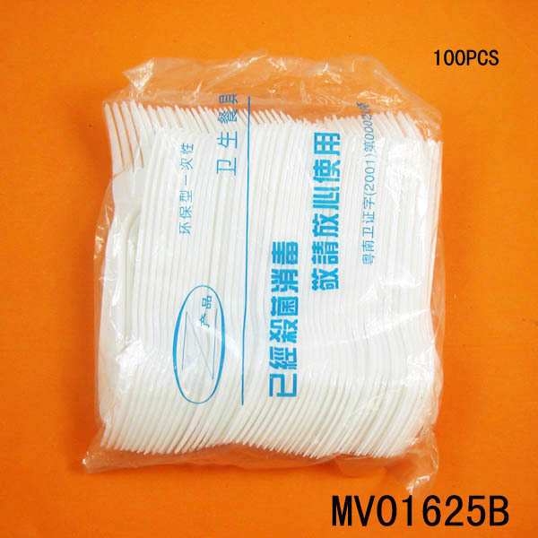 100PCS PLASTIC FORK PS