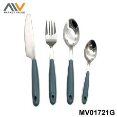 4pcs Full Tang Cutlery set with PS Handle style 4