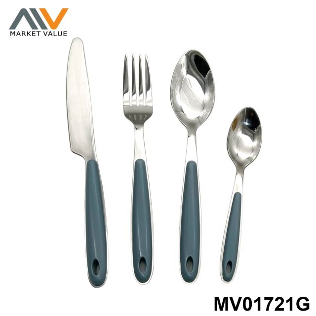 4pcs Full Tang Cutlery set with PS Handle style 4