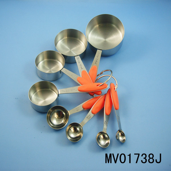 8PCS SS MEASURE CUP and SPOON