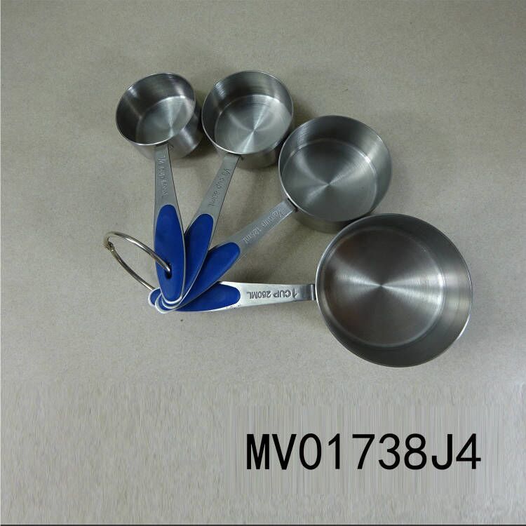 SETS OF 4PCS MEASURING CUP with TPR Handle