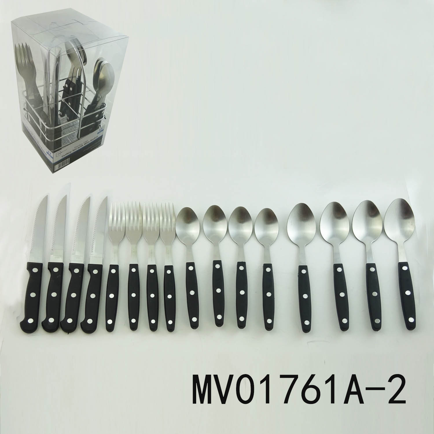 16PCS CUTLERY SET with HOLDER MIRROR FINISHPOLISH