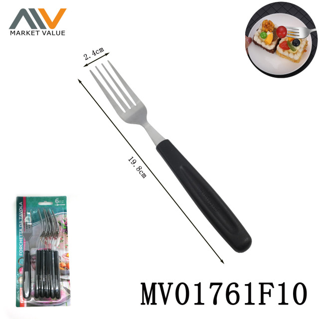 SET of 6 PCS SS Fork with PP Handle style 2