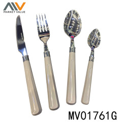4pcs Cutlery set with ABS Handle