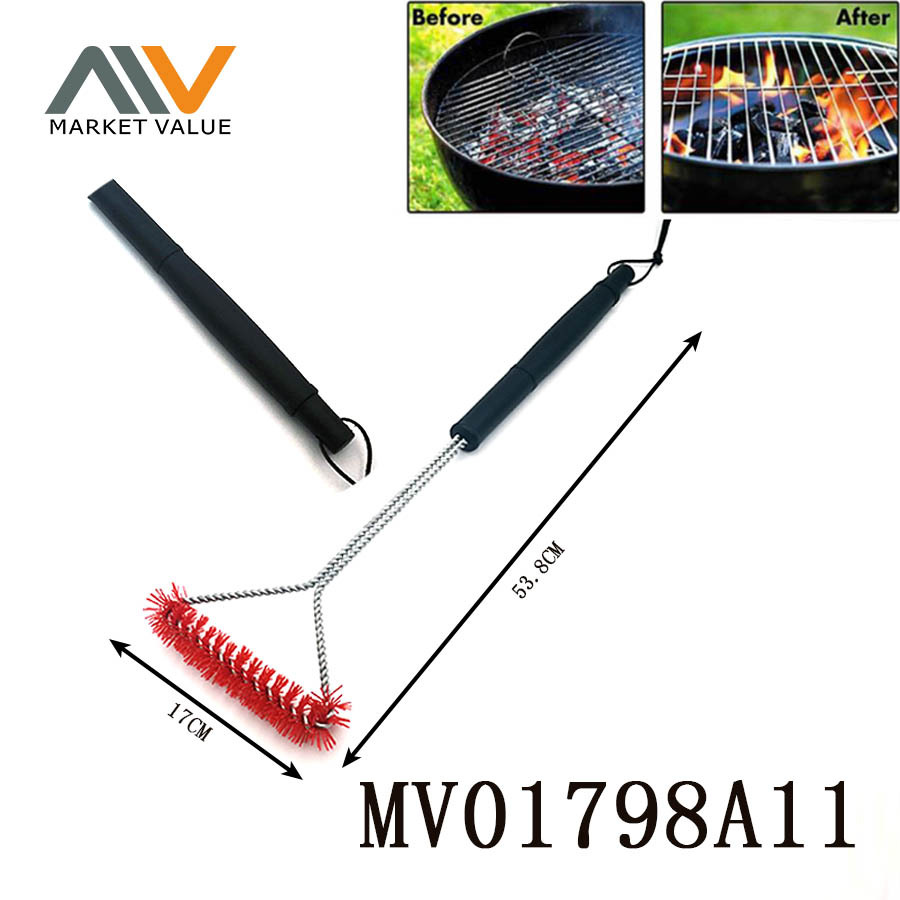 21in BBQ Brush Nylon Bristle with PP Handle TC