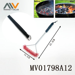 17in BBQ Brush Nylon Bristle with PP Handle TC