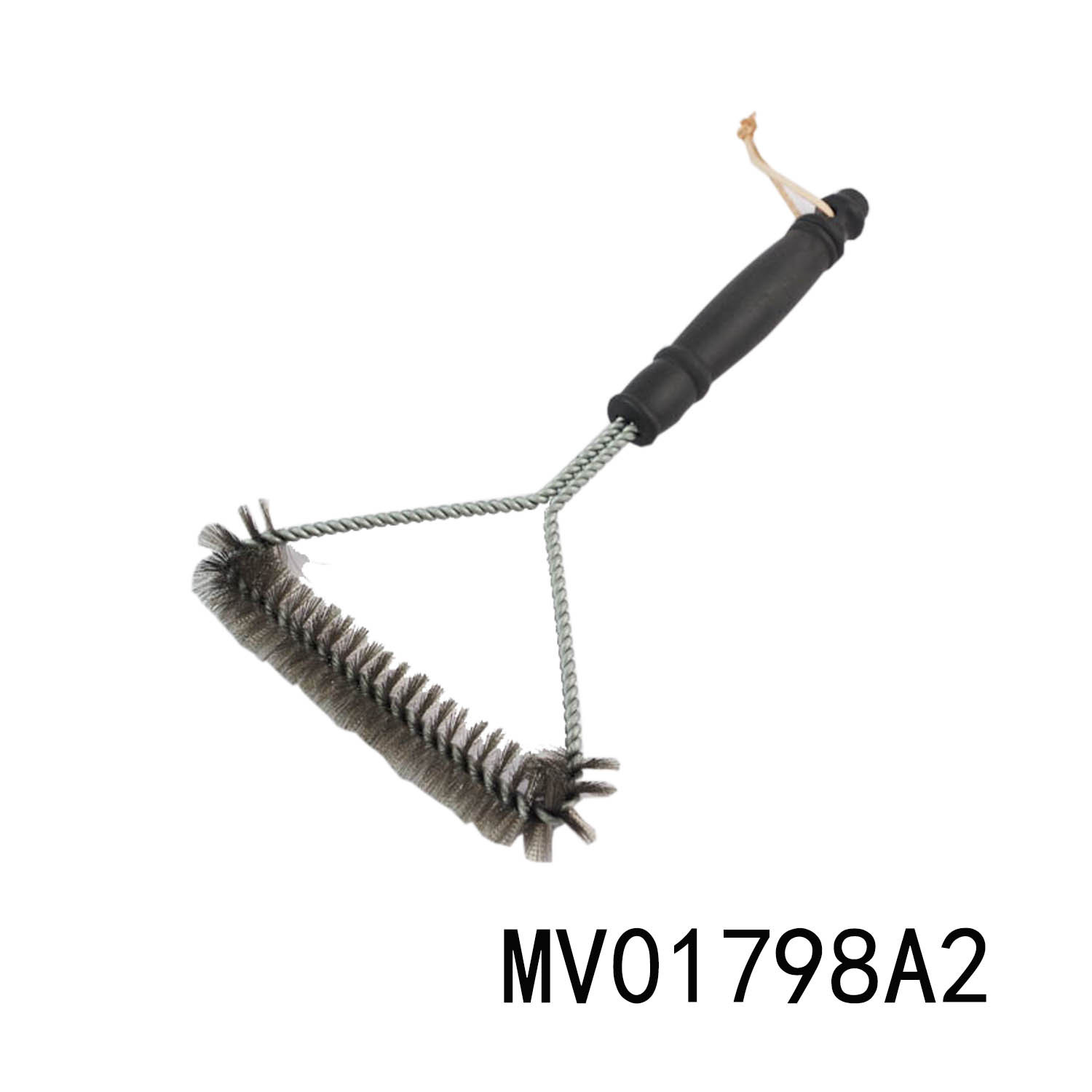 12in BBQ BRUSH with PLASTIC Handle HANG TAG
