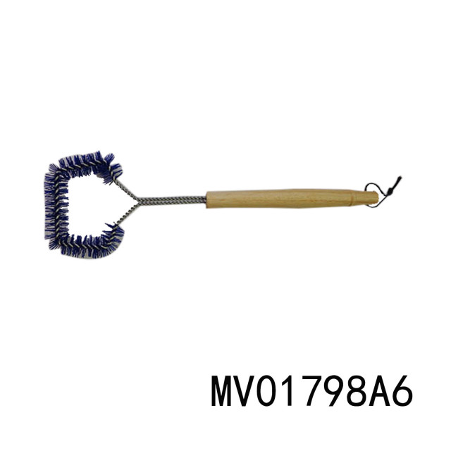 BBQ BRUSH WOODEN Handle