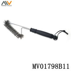 13in BBQ Brush Steel Tail with Handle Hang TAG