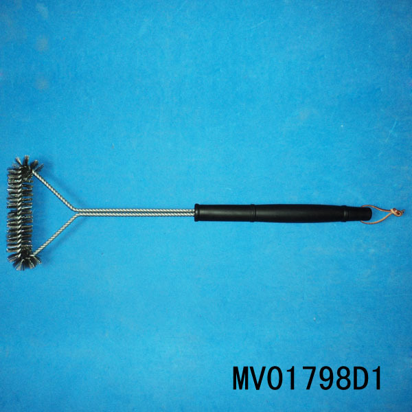 BBQ BRUSH with LONG Handle STEEL TAIL TAG
