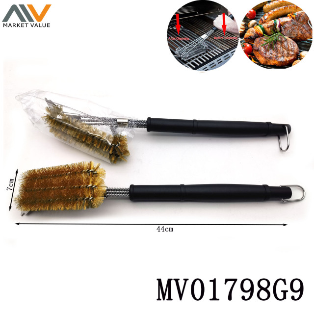 BBQ Brush with Plastic Long Handle TAG