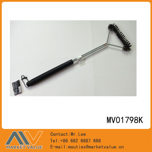 21.3in BBQ CLEANING BRUSH with PLASTIC LONG Handle