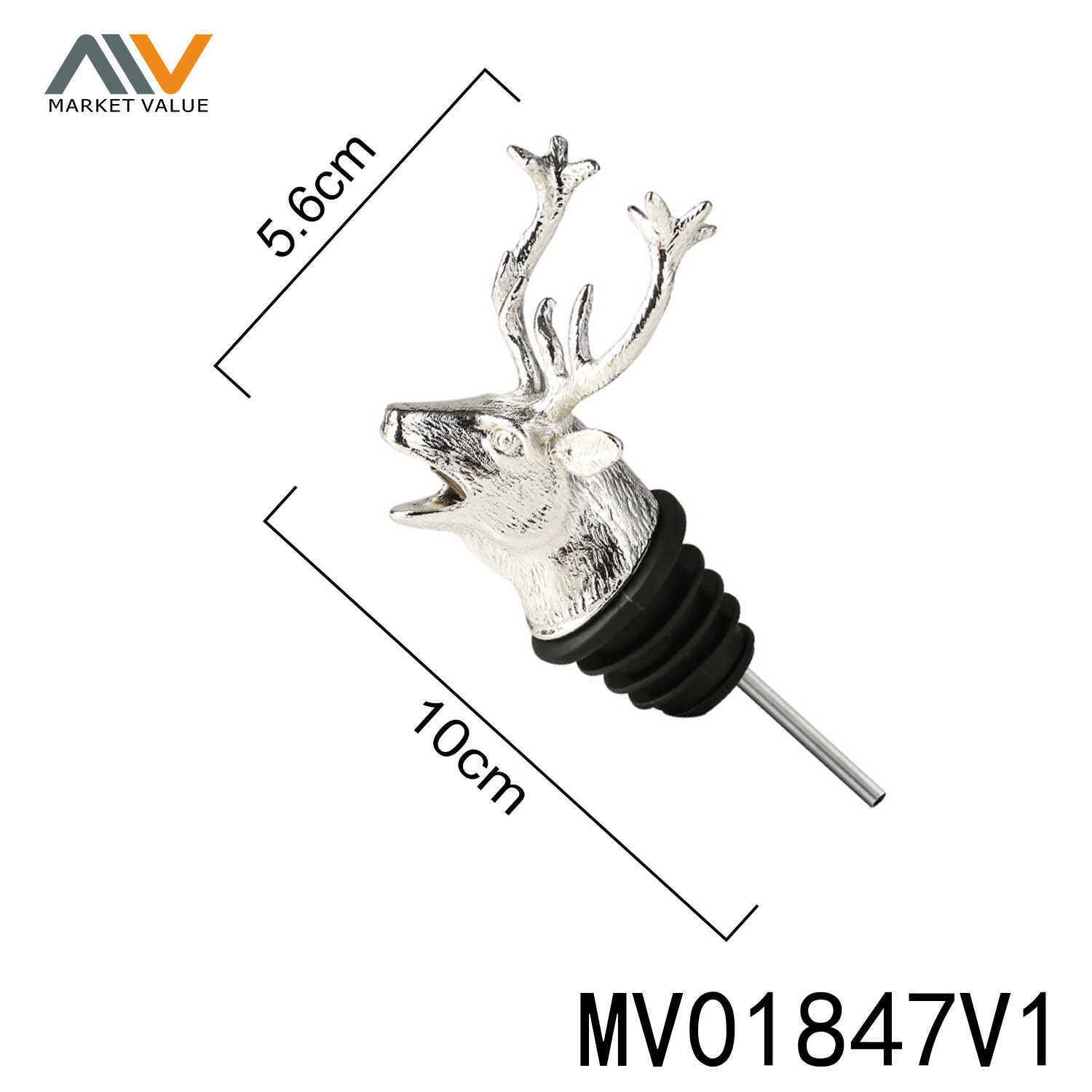 Zinc Alloy Deer Shape Wine Pour