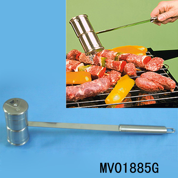 BBQ SALT PEPPER SHAKER SS TEEL in BOX