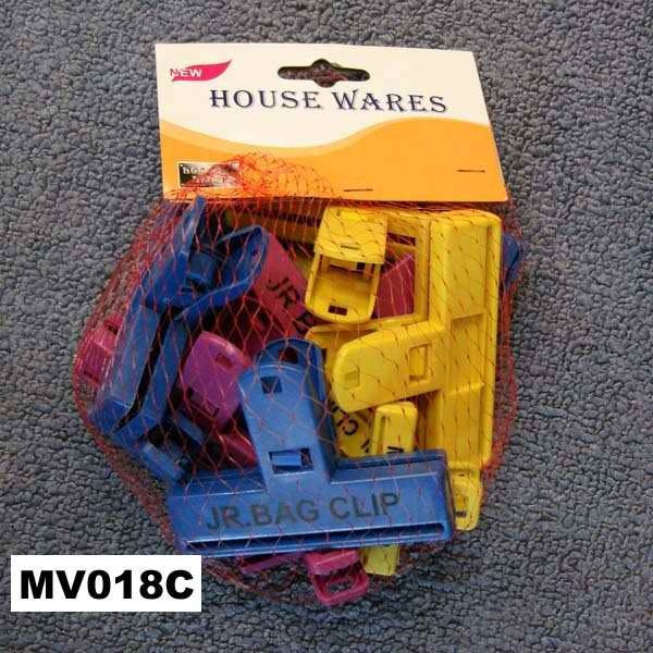 12PCS PLASTIC FILE CLIPS IN MESH BAG with HANG CARD