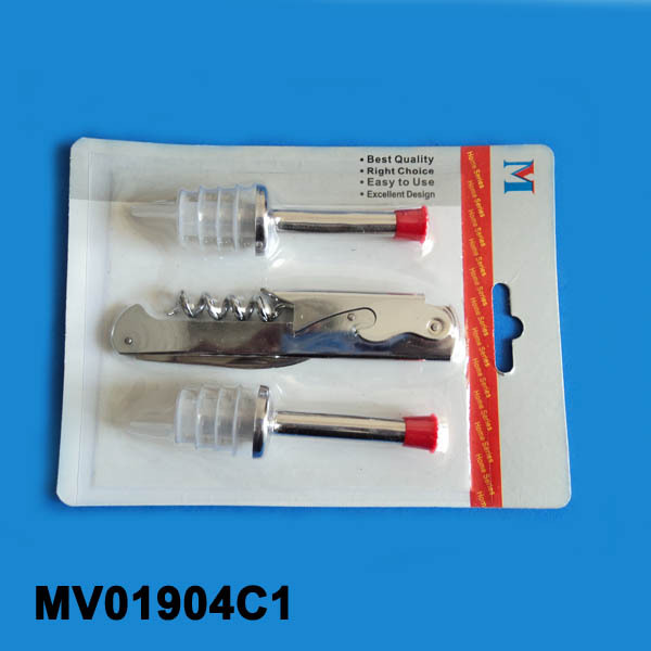 2PCS WINE POURER with WINE KNIFE