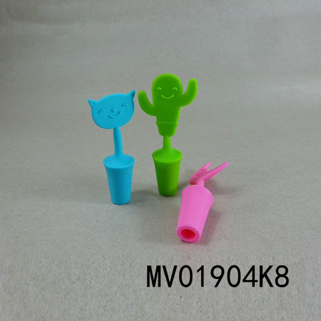 3PCS SILICONE WINE STOPPER