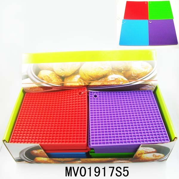 SILICONE MAT Hand TAG 24PCS in DISPLAY BOX