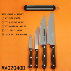 4PCS Knife set with magnet knife holder
