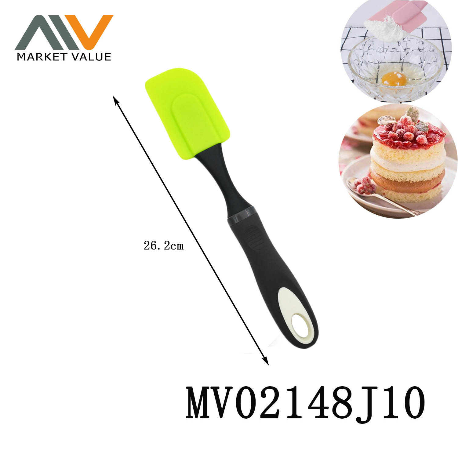 Silicone Spatula with PP with TPR Handle TC