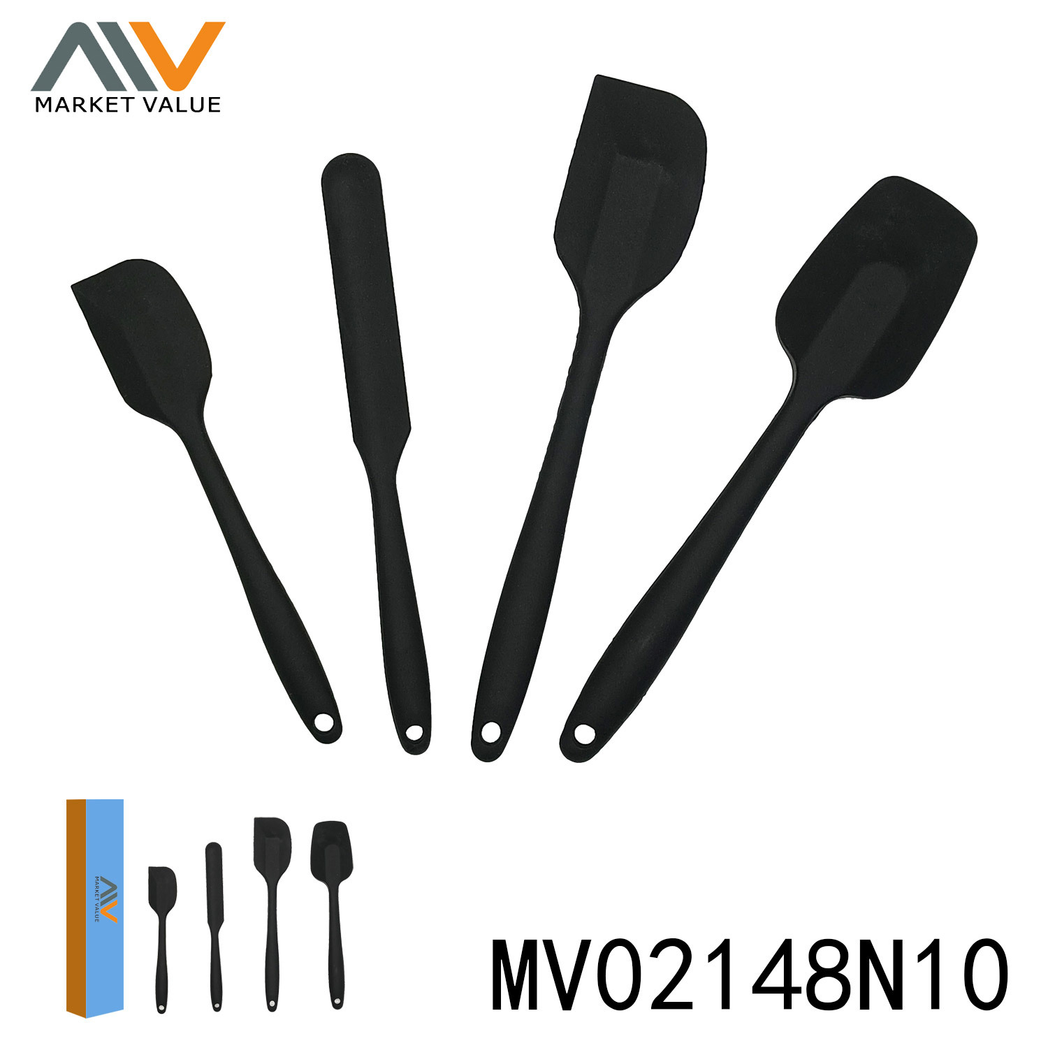 STES OF 4PCS SILICONE UTENSILS TC