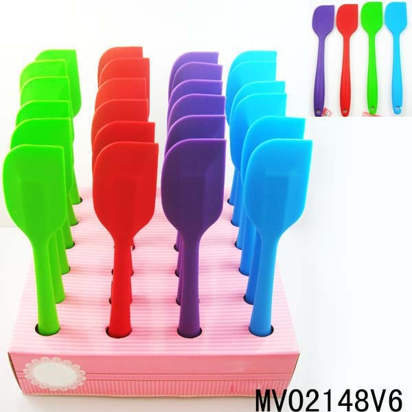 SILICONE SPATULA Hand TAG 24PCS in DISPLAY BOX