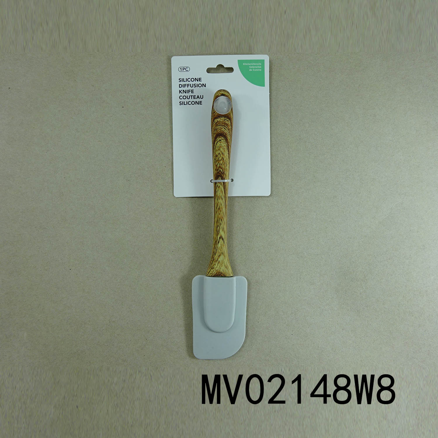 SILICONE SCRAPER with PLASTIC Handle TC