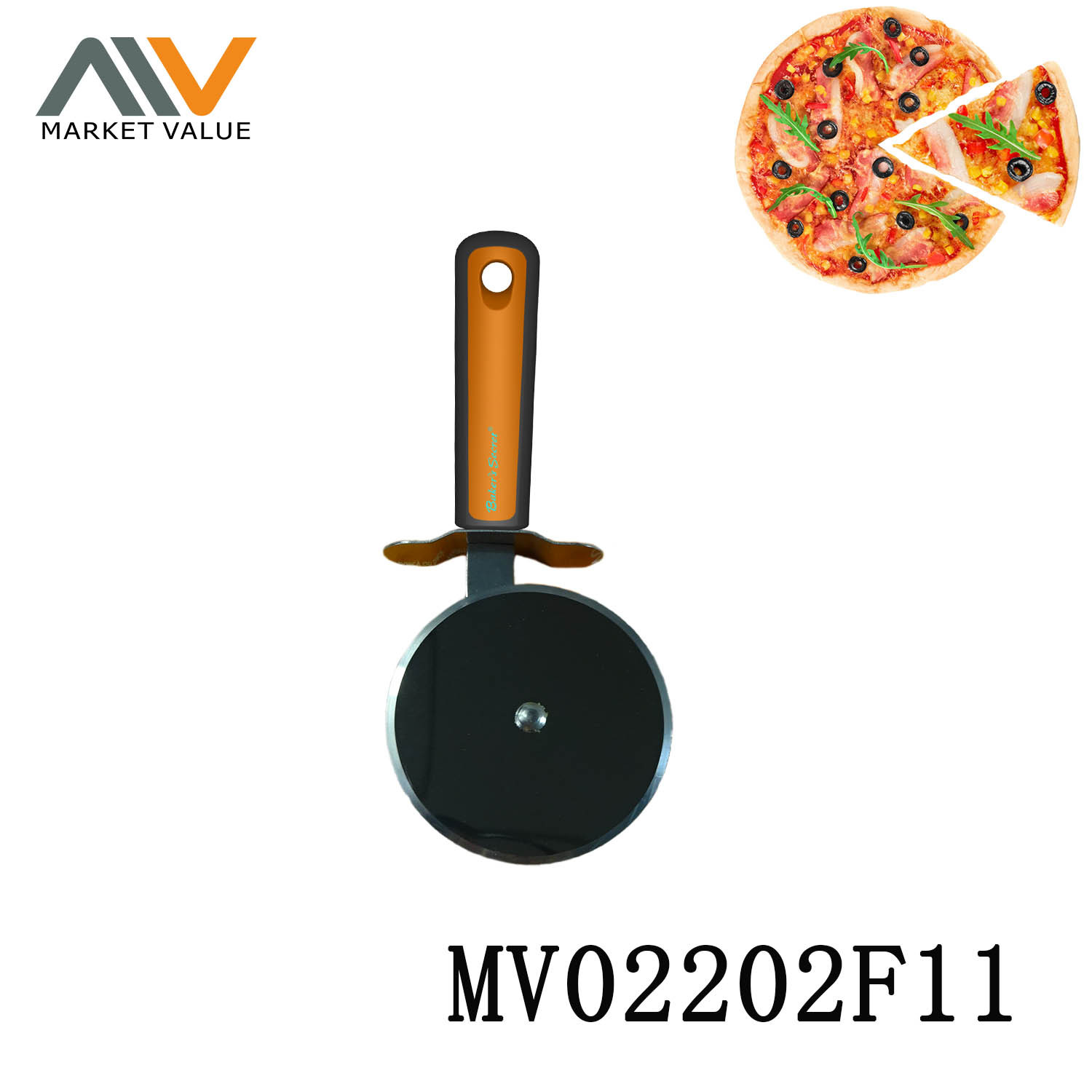 PIZZA CUTTER with TPR Handle TC style 18