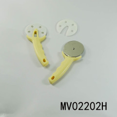 SS PIZZA CUTTER PLASTIC Handle with COVER TC