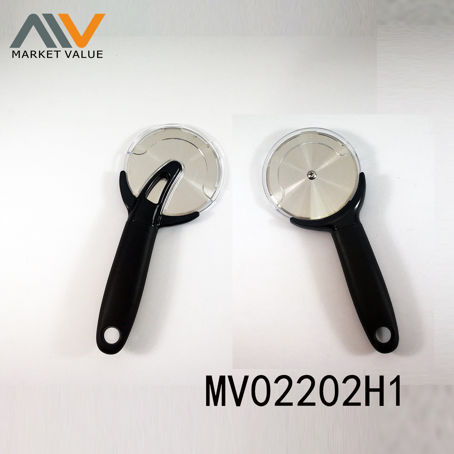 PIZZA CUTTER PLASTIC and TPR Handle with COVER TC