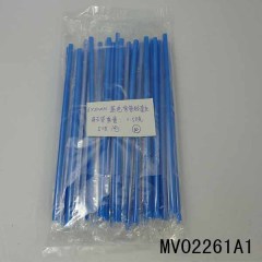 100PCS BLUE FLEXIBLE DRINKING STRAWS IN PP BAG