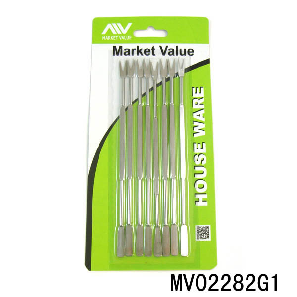 8PCS SS CRAB FORKS